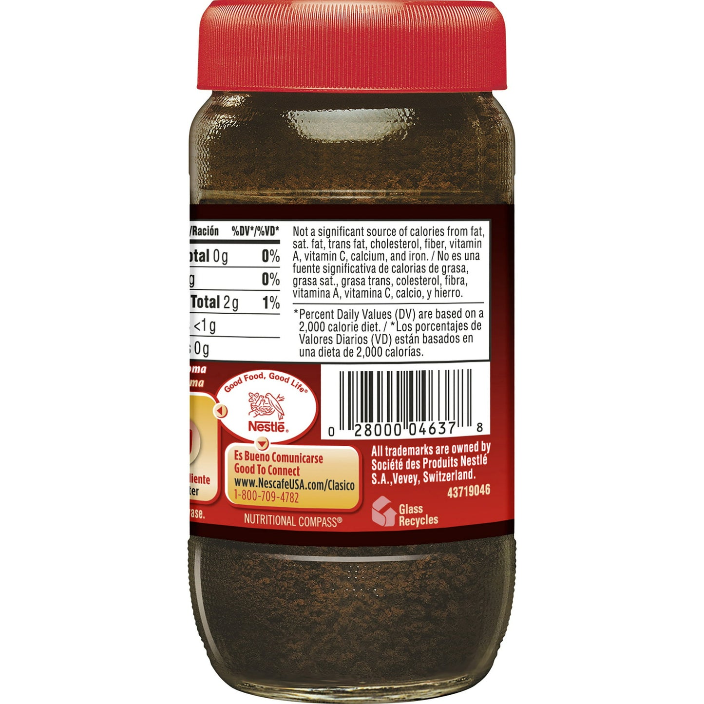 1.7 oz Jar Nescafe Dolca Dark Roast Instant Coffee Mix