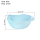2 PC Plastic Colander Set - Blue & Green