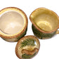 Palm Tree Hand Painted Sugar Bowland and Creamer Set