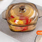 9" Clear Glass Casserole with Lid