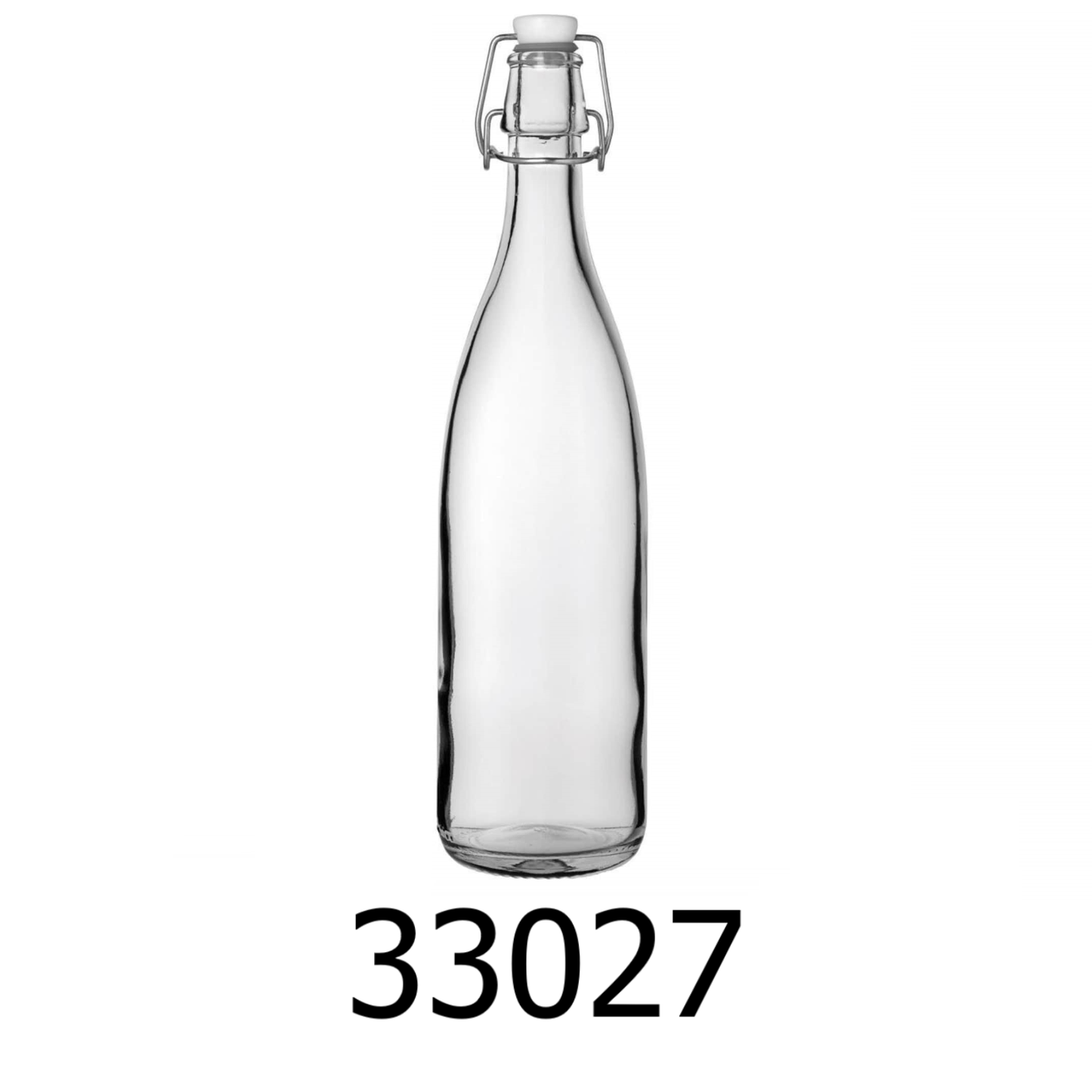 1000ml Swing Top Clear Glass Bottles