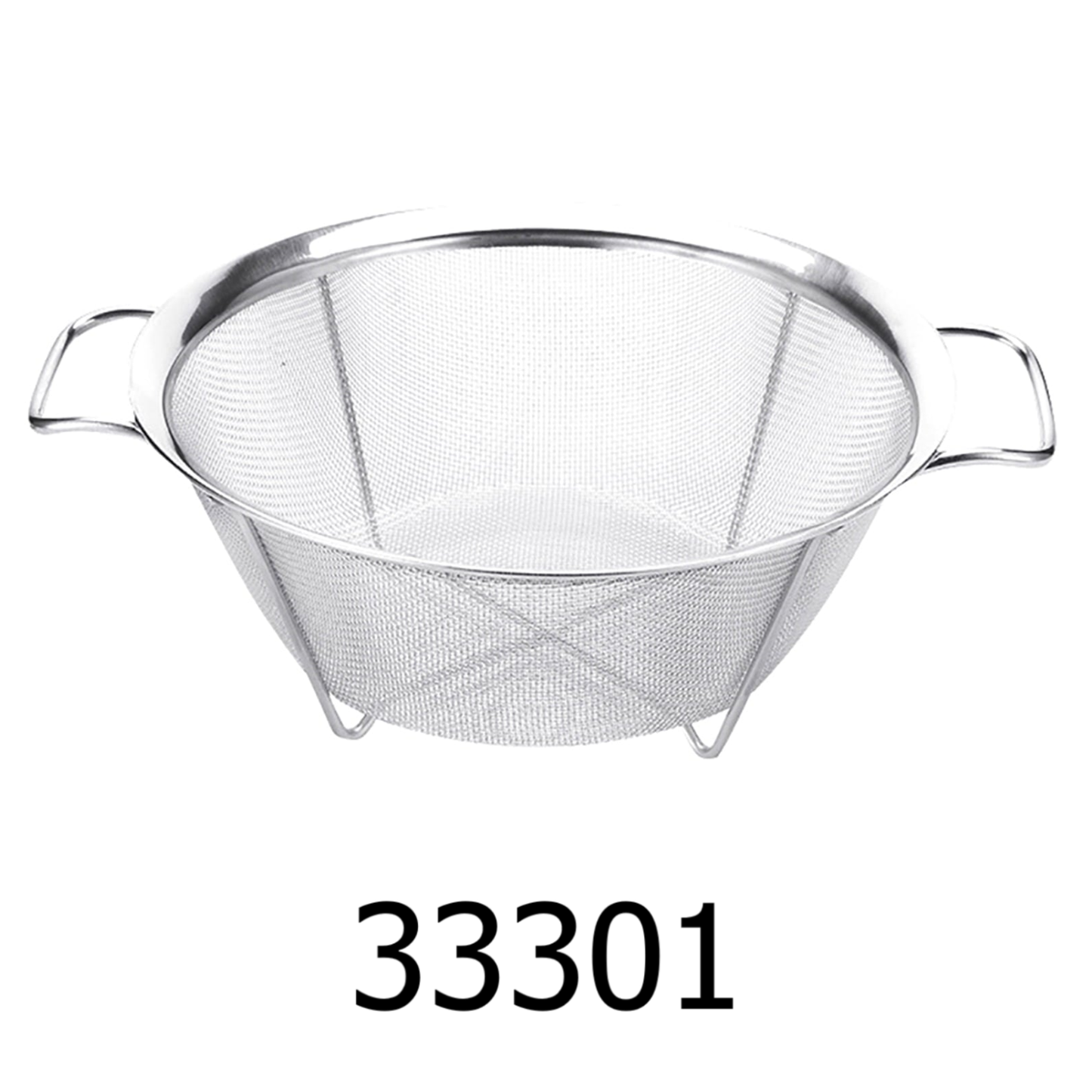 8.9" Stainless Steel Double Handles Strainer / Colander