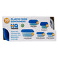 HQ Trends Plastic Food Containers with Lids, BPA Free, Freezer Safe, Microwave Safe, Dishwasher Safe, Reusable, 30 Pieces
