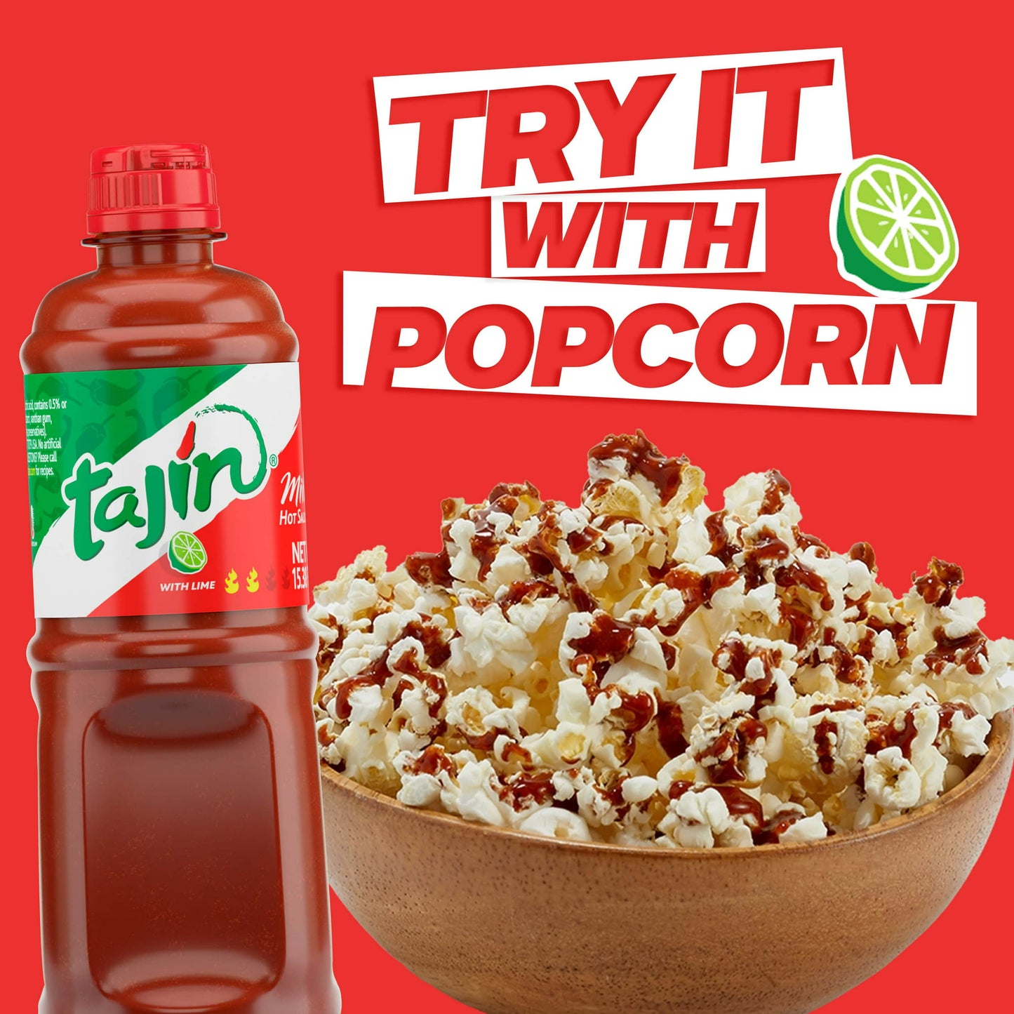 15.38 oz Tajin Mild Mexican Chili Lime Hot Sauce