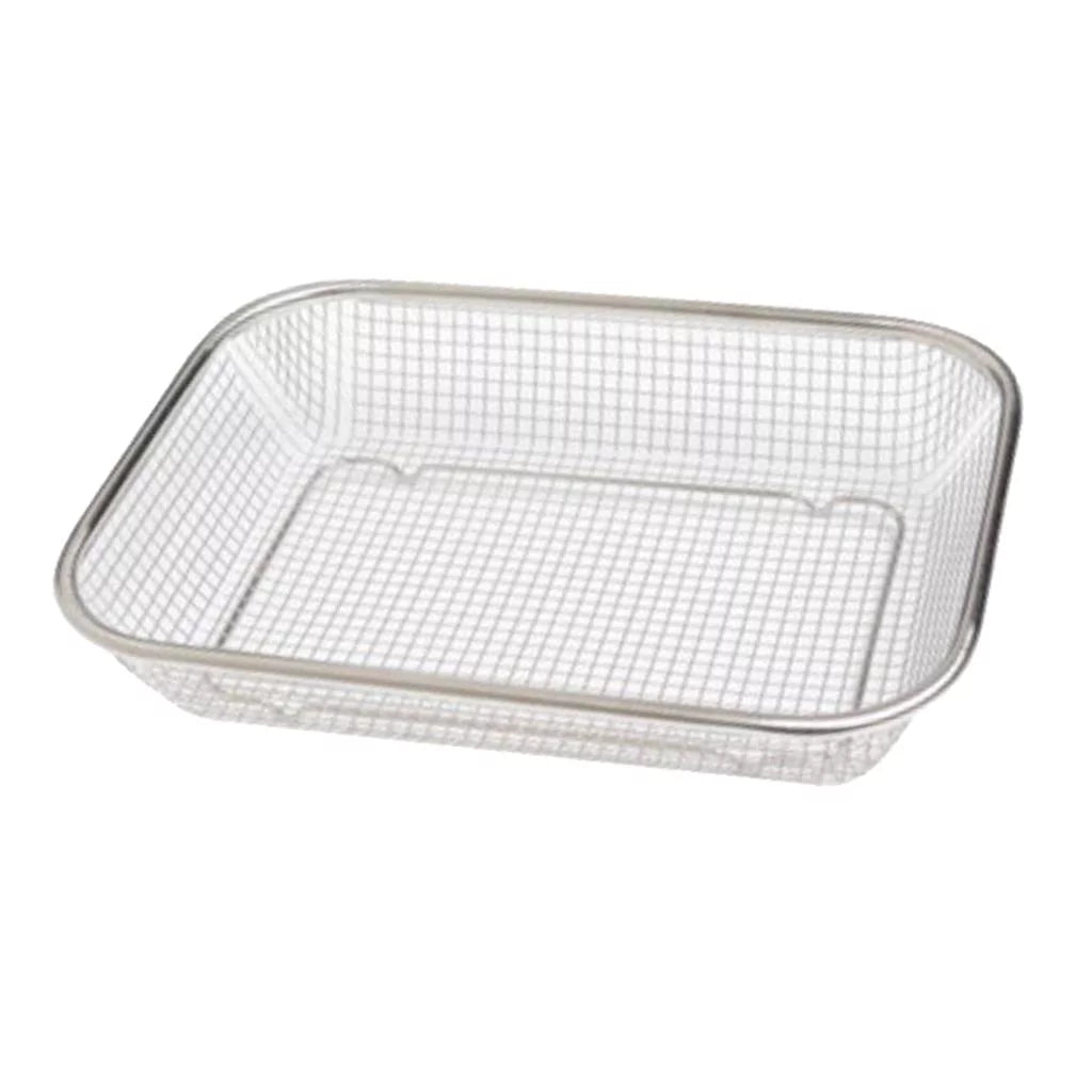Stainless Steel Mesh Rectangle Colander Strainer Basket