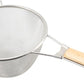 7" Stainless Steel Strainer with Wooden Handle