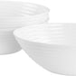 4 PC Gibson Ultra Patio Tempered Opal Glass Cereal Bowl Set