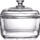 10" Clear Glass Casserole with Lid