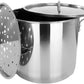 24 QT Tamales Stock Pot With Steamer Rack