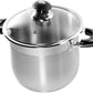 6 QT Stainless Steel 18/10 Induction Stock Pot (Free Gift 1 Knife Set)