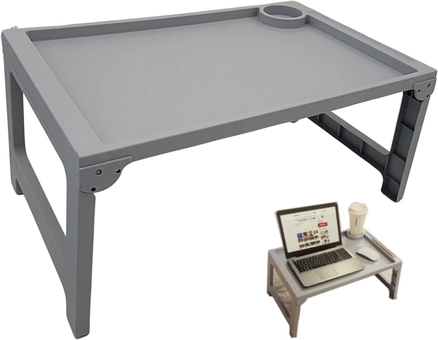 Grey Foldable Tray Table