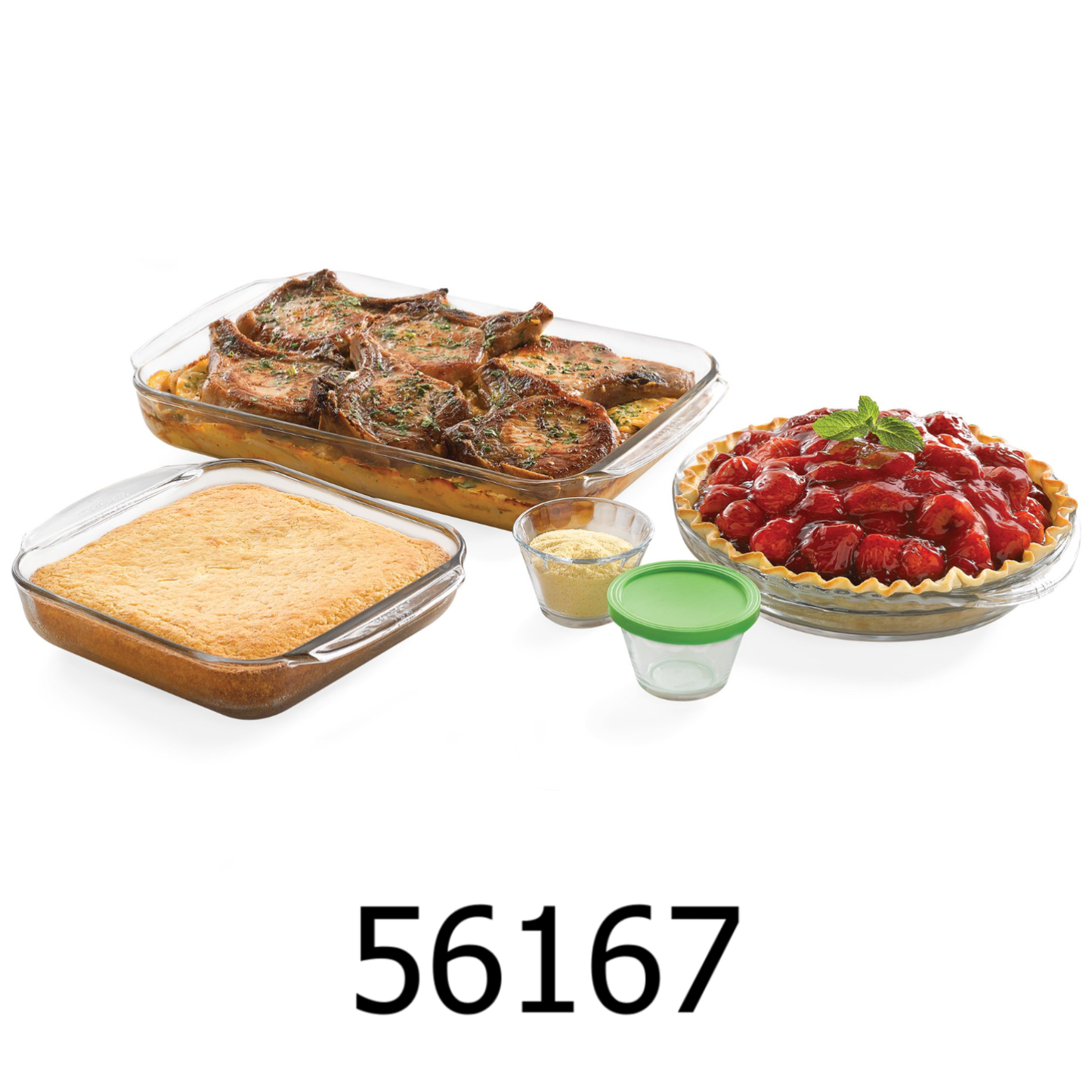 11 PC Libbey Baker's Bassic Glass Bake Set โ R B Import