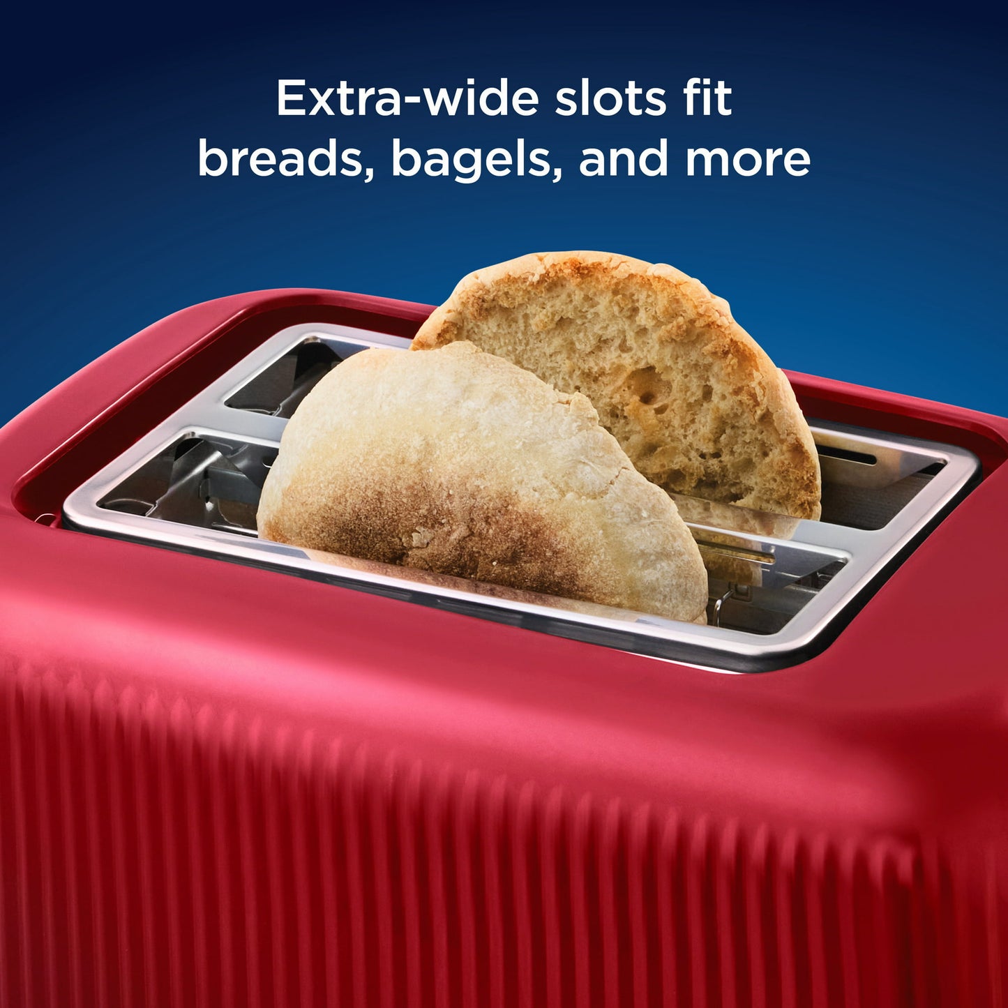 Oster 2-Slice Toaster with Extra-Wide Slots, Red