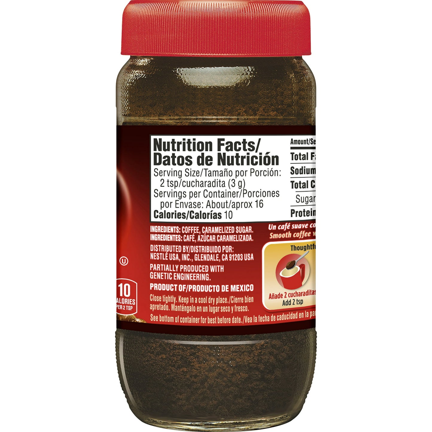 1.7 oz Jar Nescafe Dolca Dark Roast Instant Coffee Mix