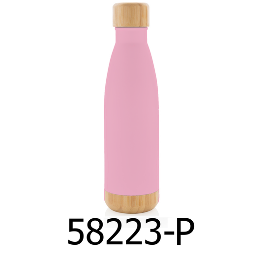 450ml Double Wall Insulated Stainless Steel Water Bottle - Pink