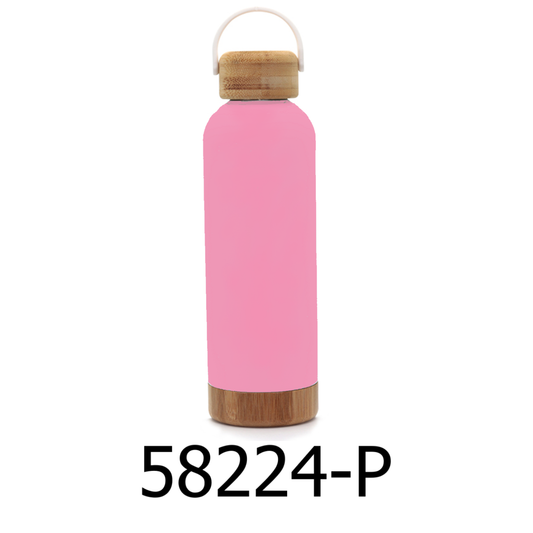 400ml Double Wall Insulated Stainless Steel Water Bottle - Pink