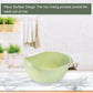 2 PC Plastic Colander Set - White & Green