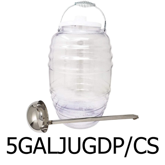 5 GAL Plastic Jug Water Dispenser with 16oz Ladle