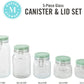 5 PC Martha Stewart Canister Set