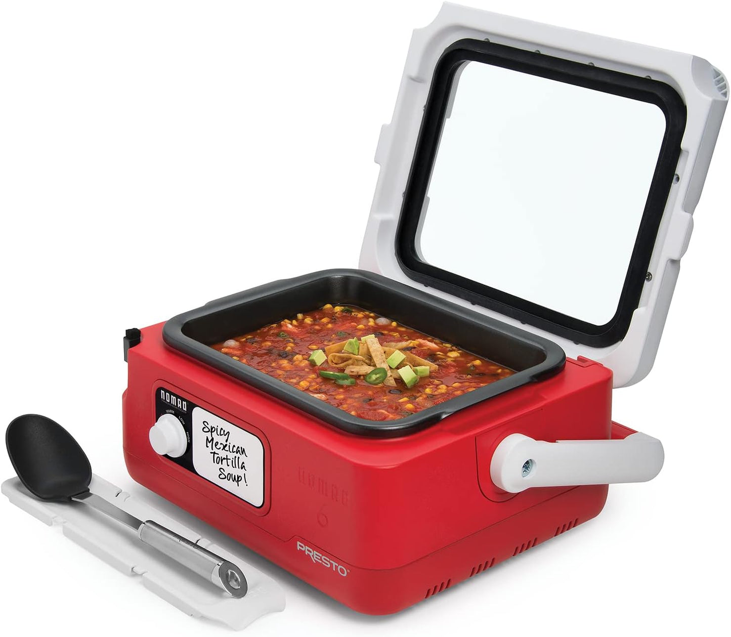 Presto 6 QT Red Traveling Slow Cooker