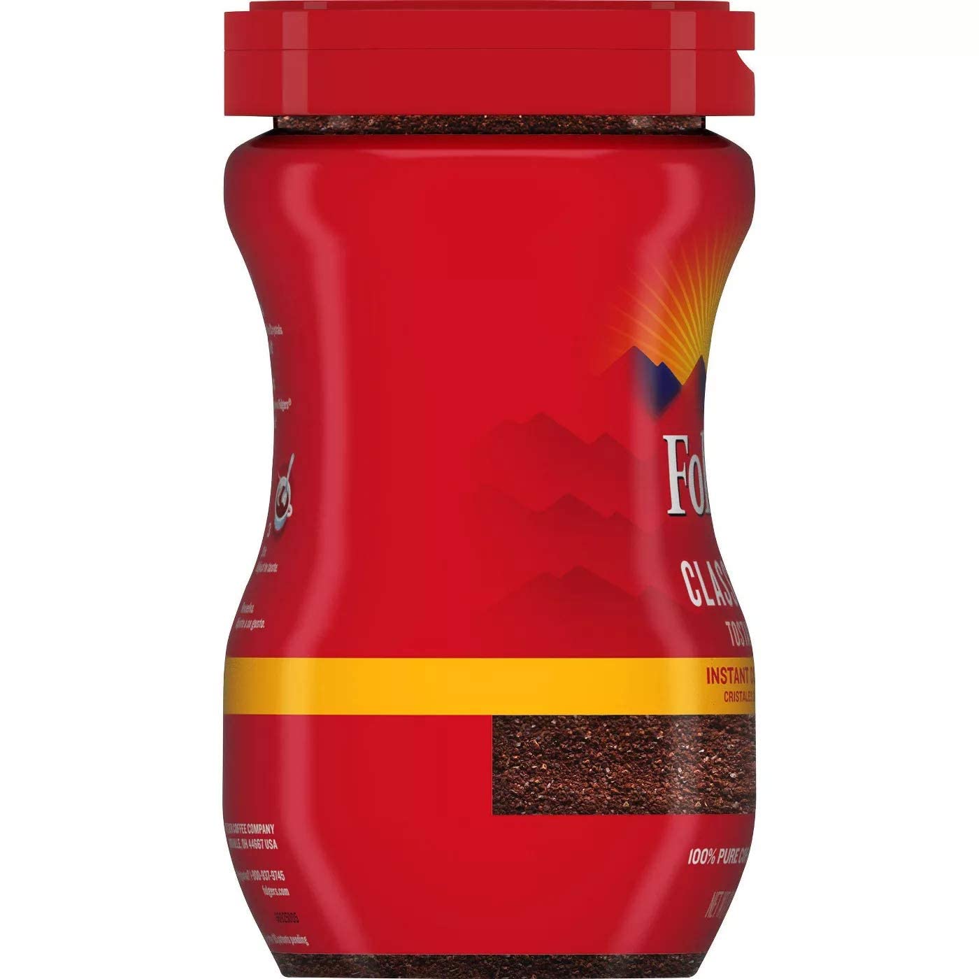 3 oz Folgers Classic Roast Instant Coffee Crystals