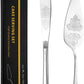 2 PC Cake Server & Knife Set - Silver