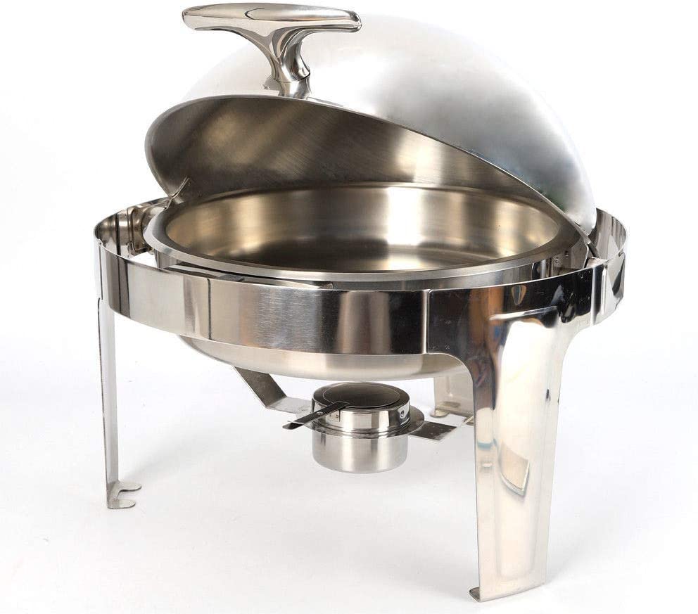 9L Stainless Steel Round Chafing Dish Food Warmer