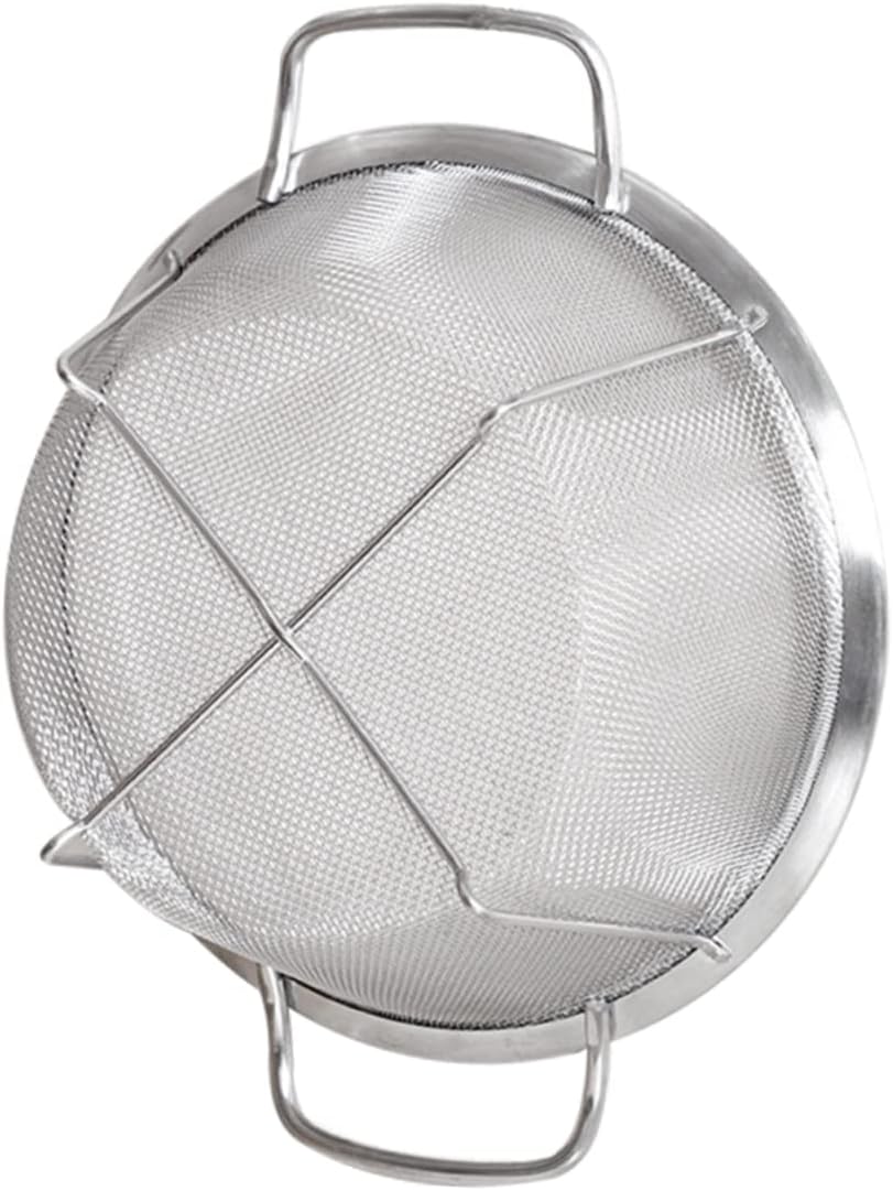 10" Stainless Steel Double Handles Strainer / Colander