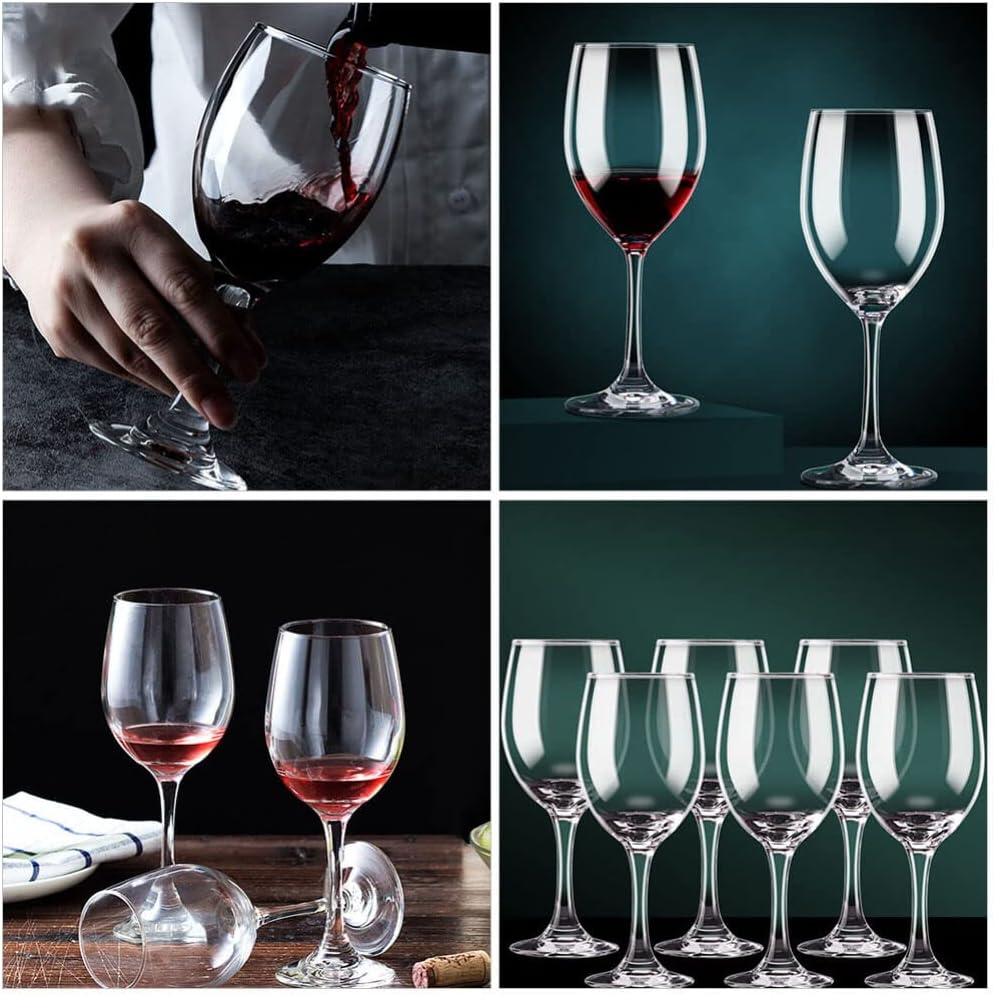 6 PC Goblet Wine Glass Set