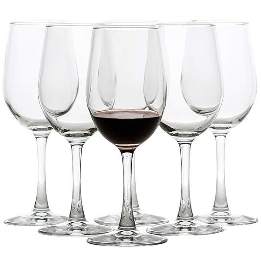 6 PC Goblet Wine Glass Set