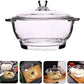 7.5" Clear Glass Casserole with Lid