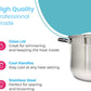 16 QT Stainless Steel 18/10 Induction Stock Pot (Free Gift 1 Knife Set)