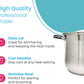 24 QT Stainless Steel 18/10 Induction Stock Pot (Free Gift 1 Knife Set)