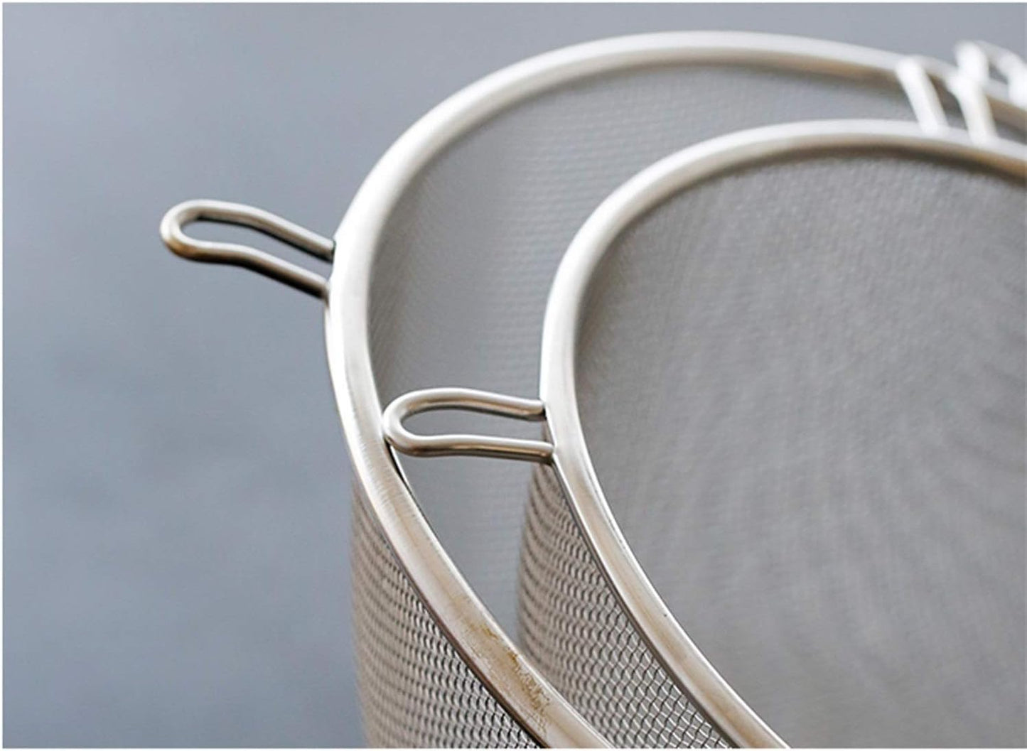 21cm Stainless Steel Strainer with Wooden Handle