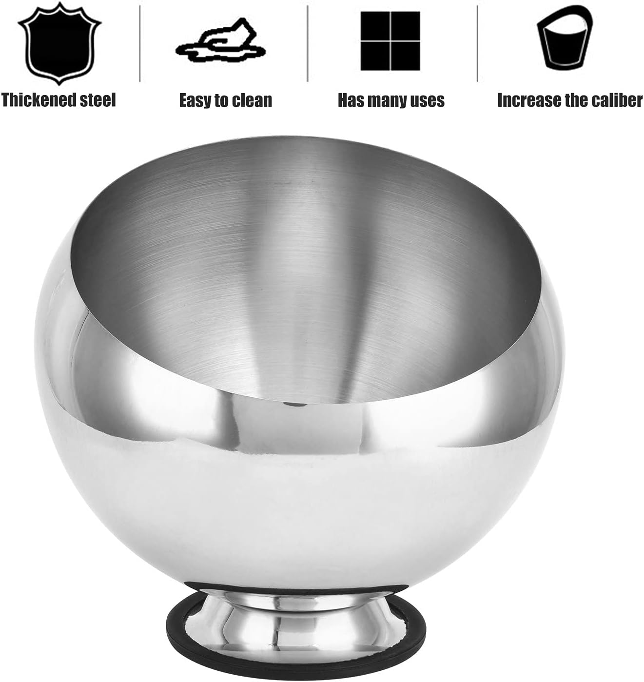 18cm Silver Saucer Bowl For Sauce, Snack, Appetizers