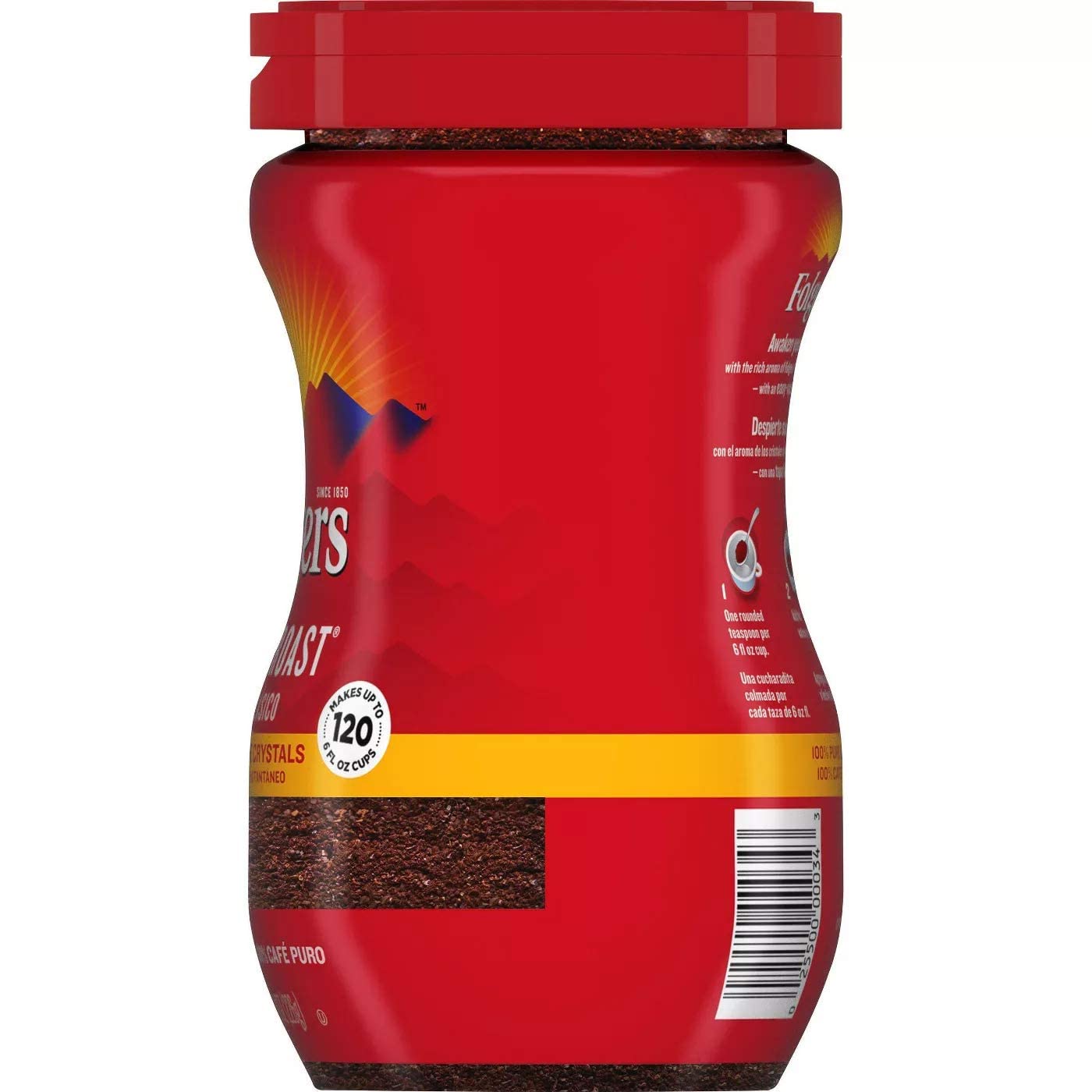 3 oz Folgers Classic Roast Instant Coffee Crystals