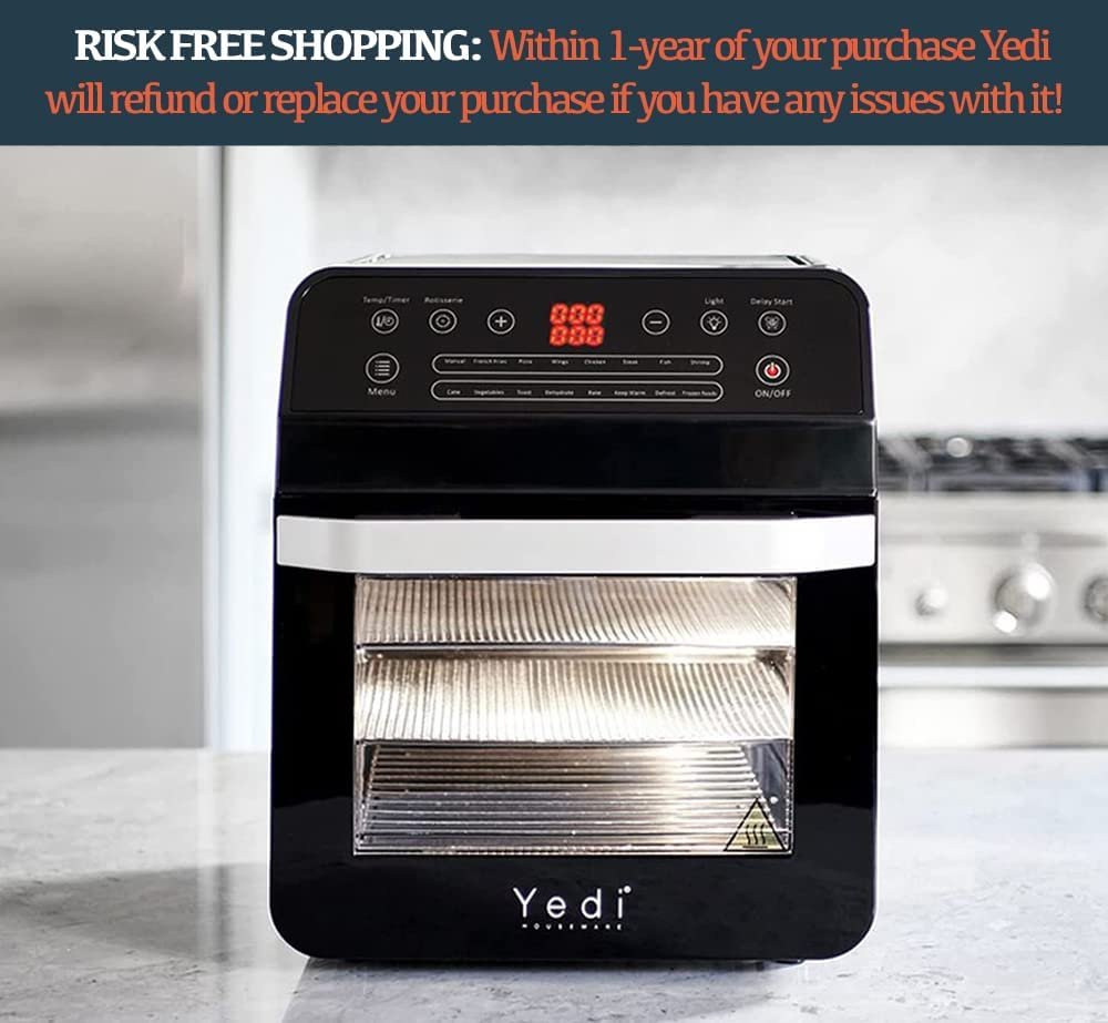 12.7 QT Yedi Air Fryer Oven with Rotisserie and Dehydrator