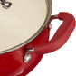 Oster 8 PC Red Non stick Heavy Gauge Cookware Set