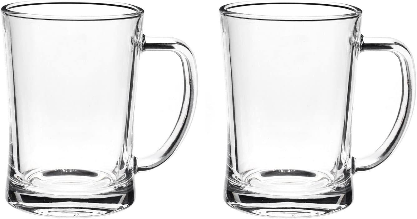 2 PC Glass Beer Mug