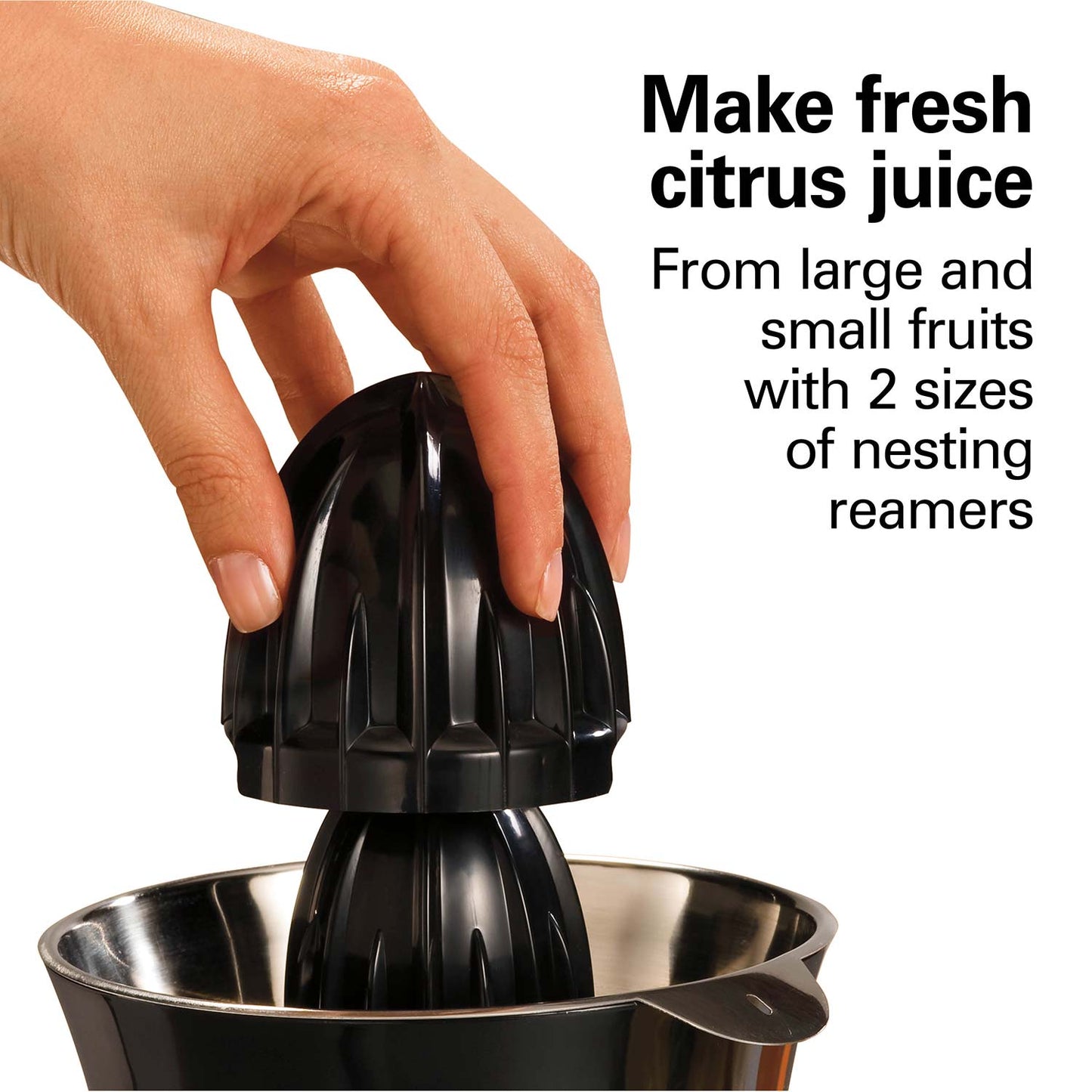 Hamilton Beach Electric Citrus Juicer with Salad Dressing Mixer