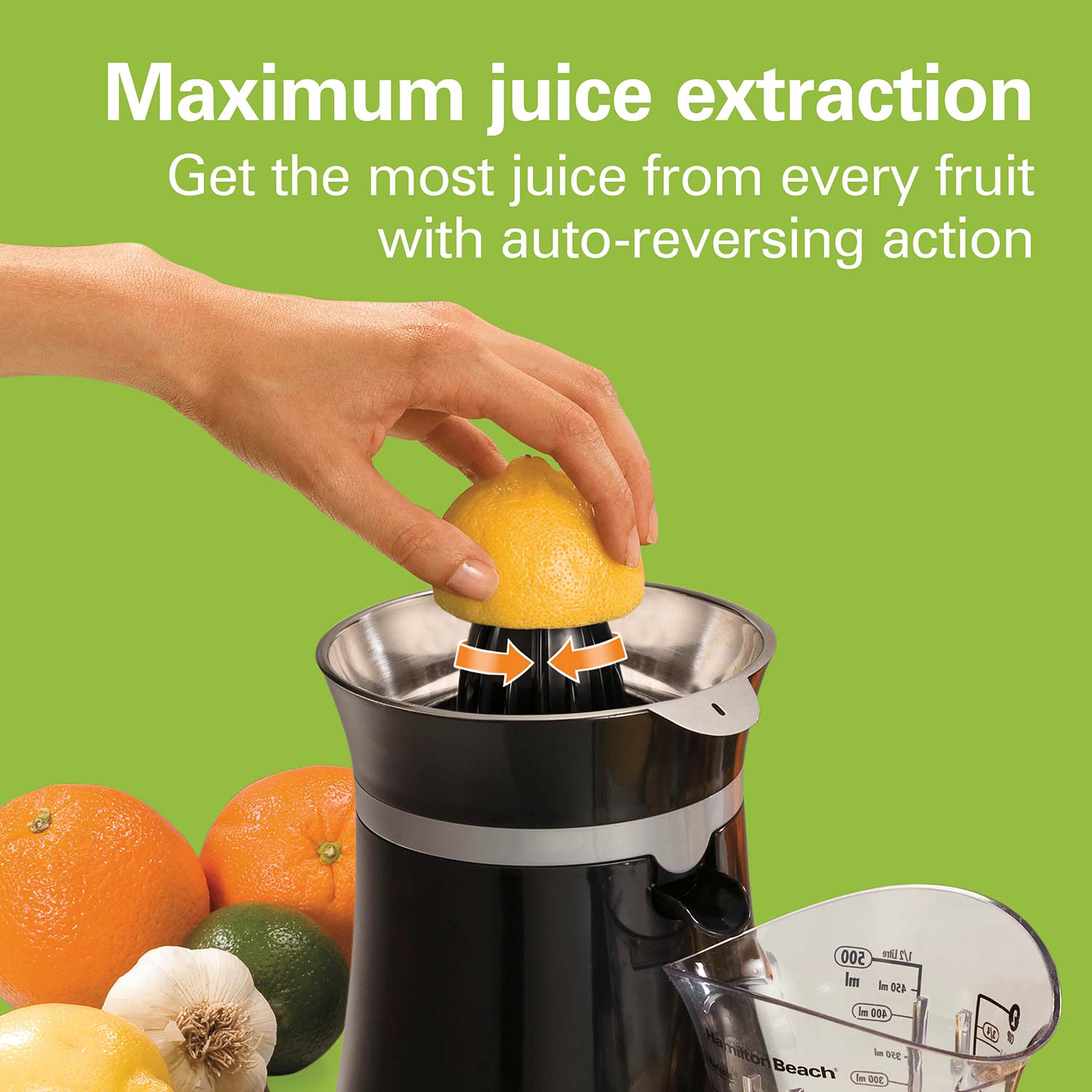 Hamilton Beach Electric Citrus Juicer with Salad Dressing Mixer – R & B  Import