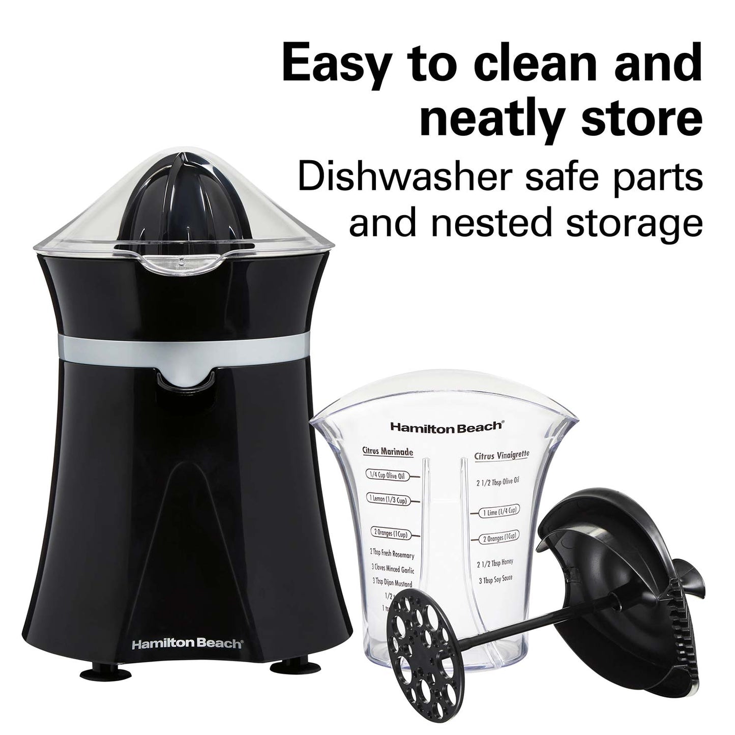 Hamilton Beach Electric Citrus Juicer with Salad Dressing Mixer