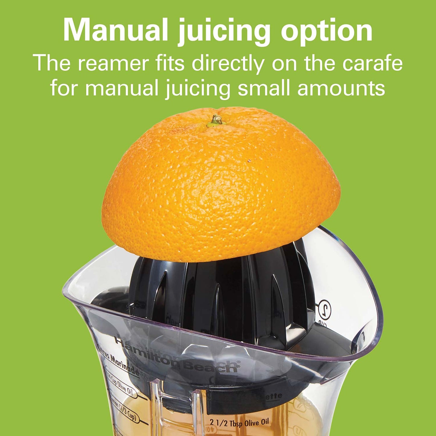 Hamilton Beach Electric Citrus Juicer with Salad Dressing Mixer – R & B  Import