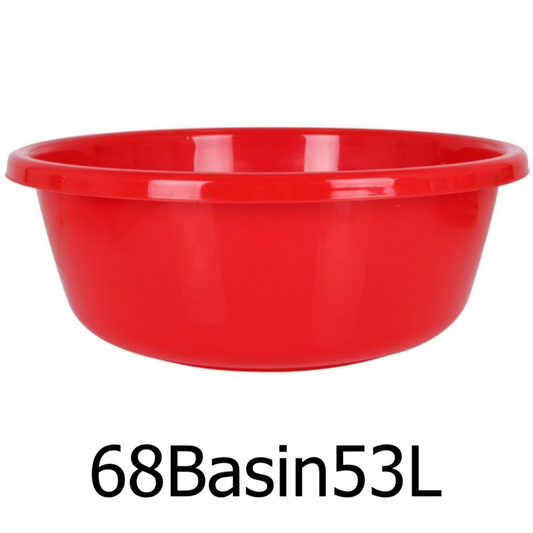 53L Red Plastic Basin