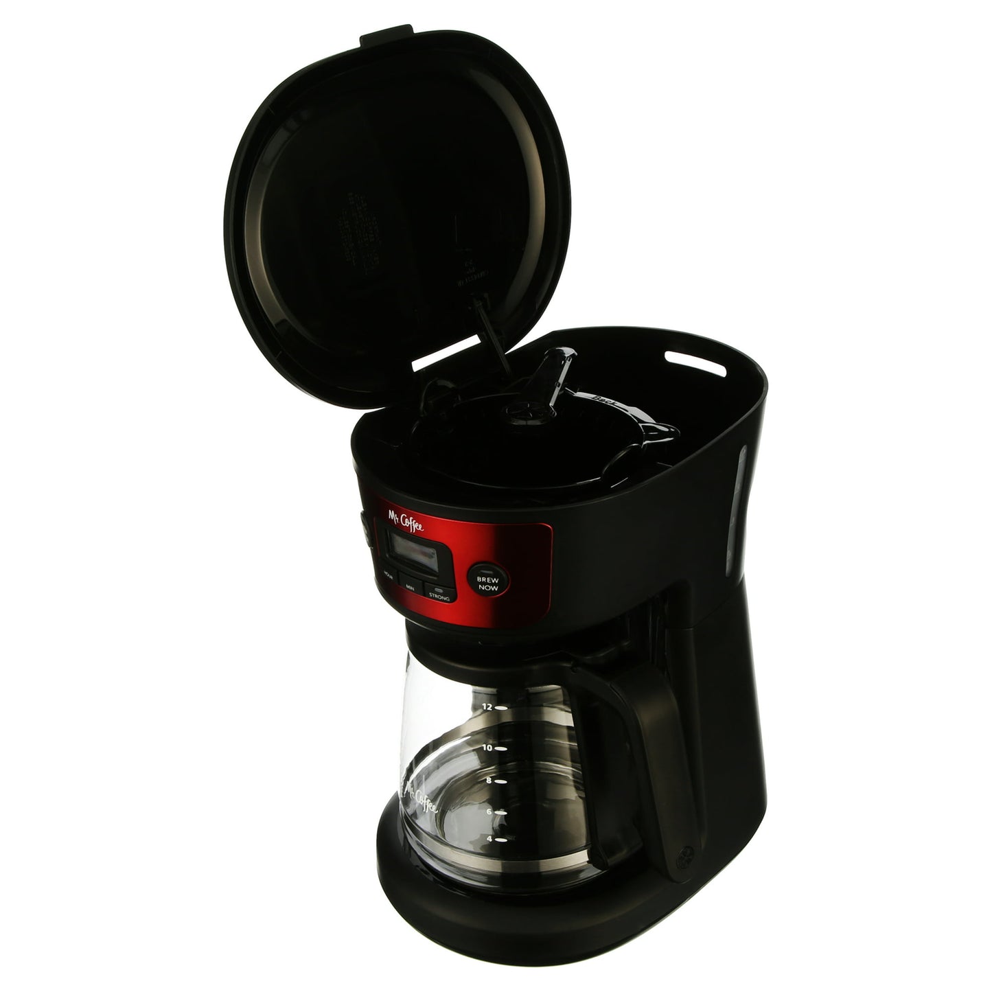 Mr. Coffee 12-Cup Capacity Programmable Drip Coffee Maker, Red