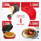 Ovente Red Electric Mini Waffle Maker