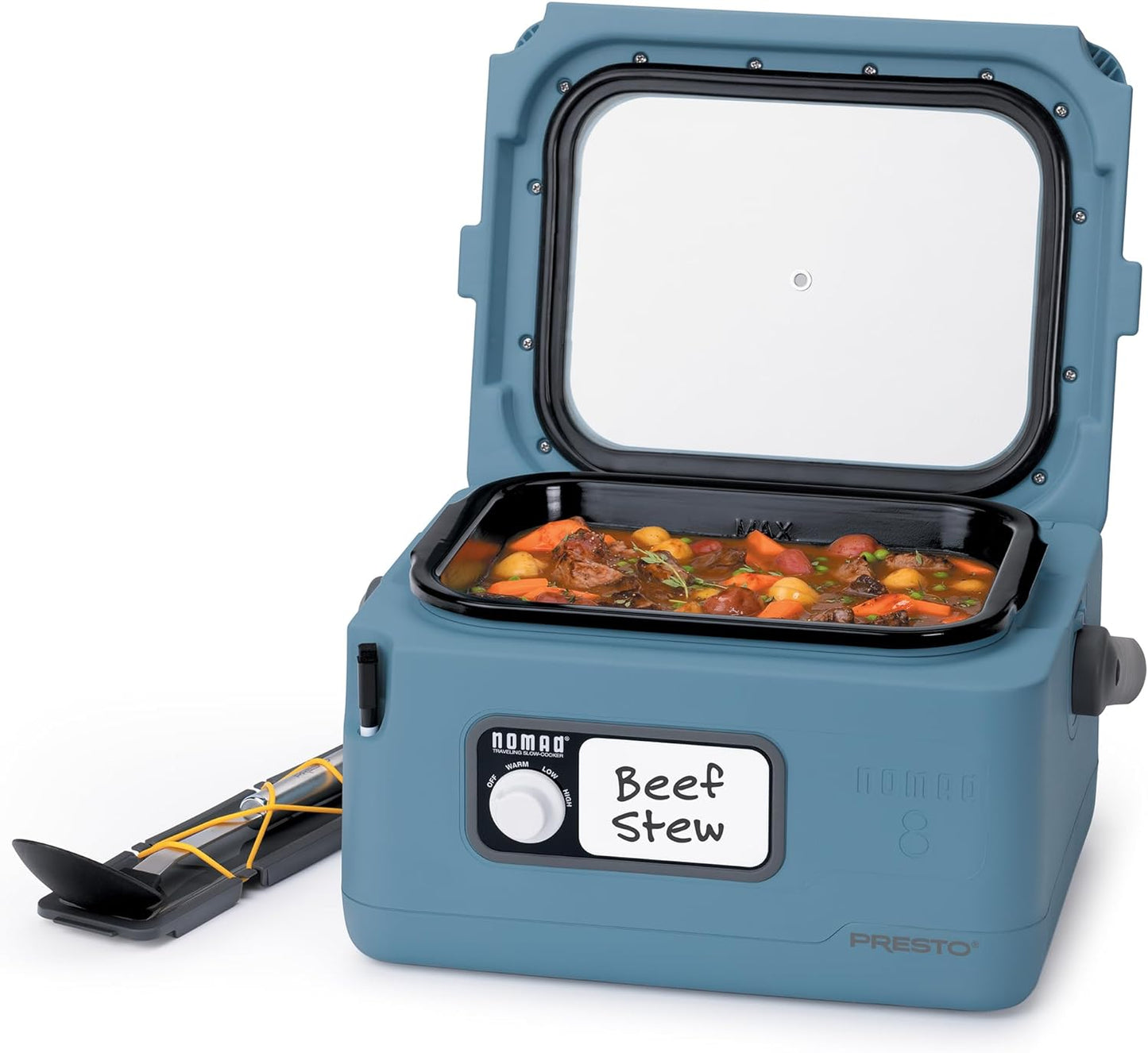 Presto 8 QT Blue Traveling Slow Cooker