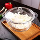 8.5" Clear Glass Casserole with Lid