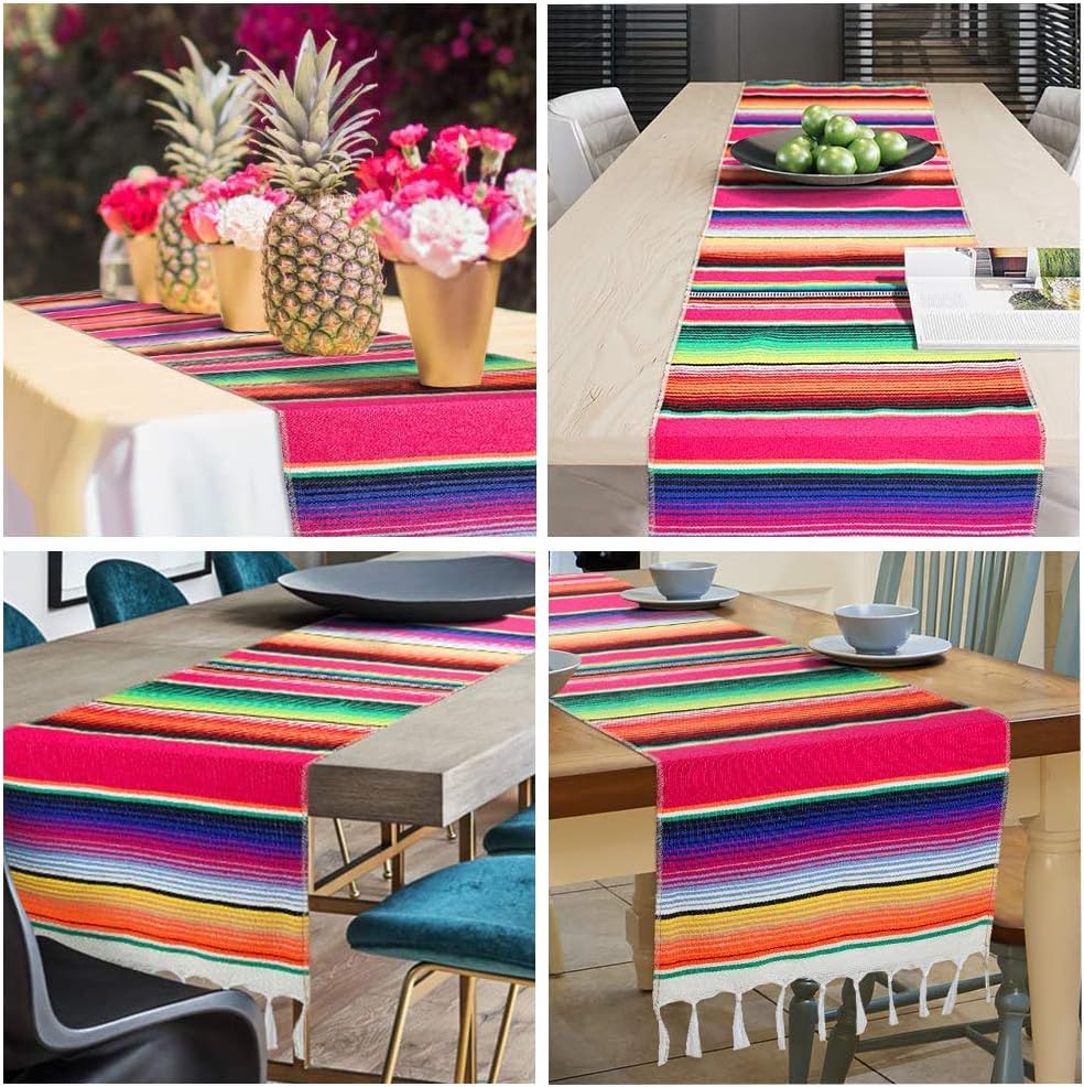 Mexican Table Runner Serape Table Cloth