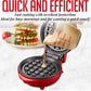 Ovente Red Electric Mini Waffle Maker